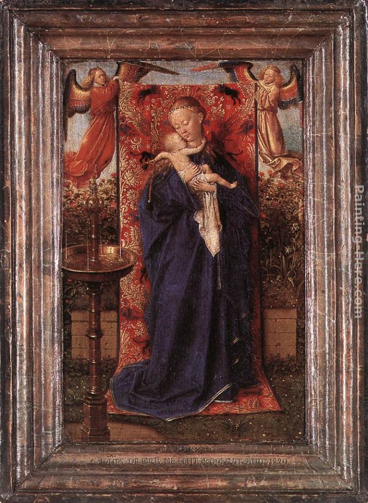 Jan van Eyck Madonna and Child at the Fountain
